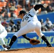 【ロッテ－楽天】ロッテ先発の渡辺俊（撮影・宮川勝也）