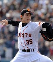 【巨人－中日】５回を４安打１失点の好投を見せた西村（撮影・柴田隆二）