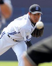 シート打撃に登板した清水（撮影・浅見桂子）