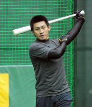 休日練習を行った阪神桜井広大(撮影・河南真一)