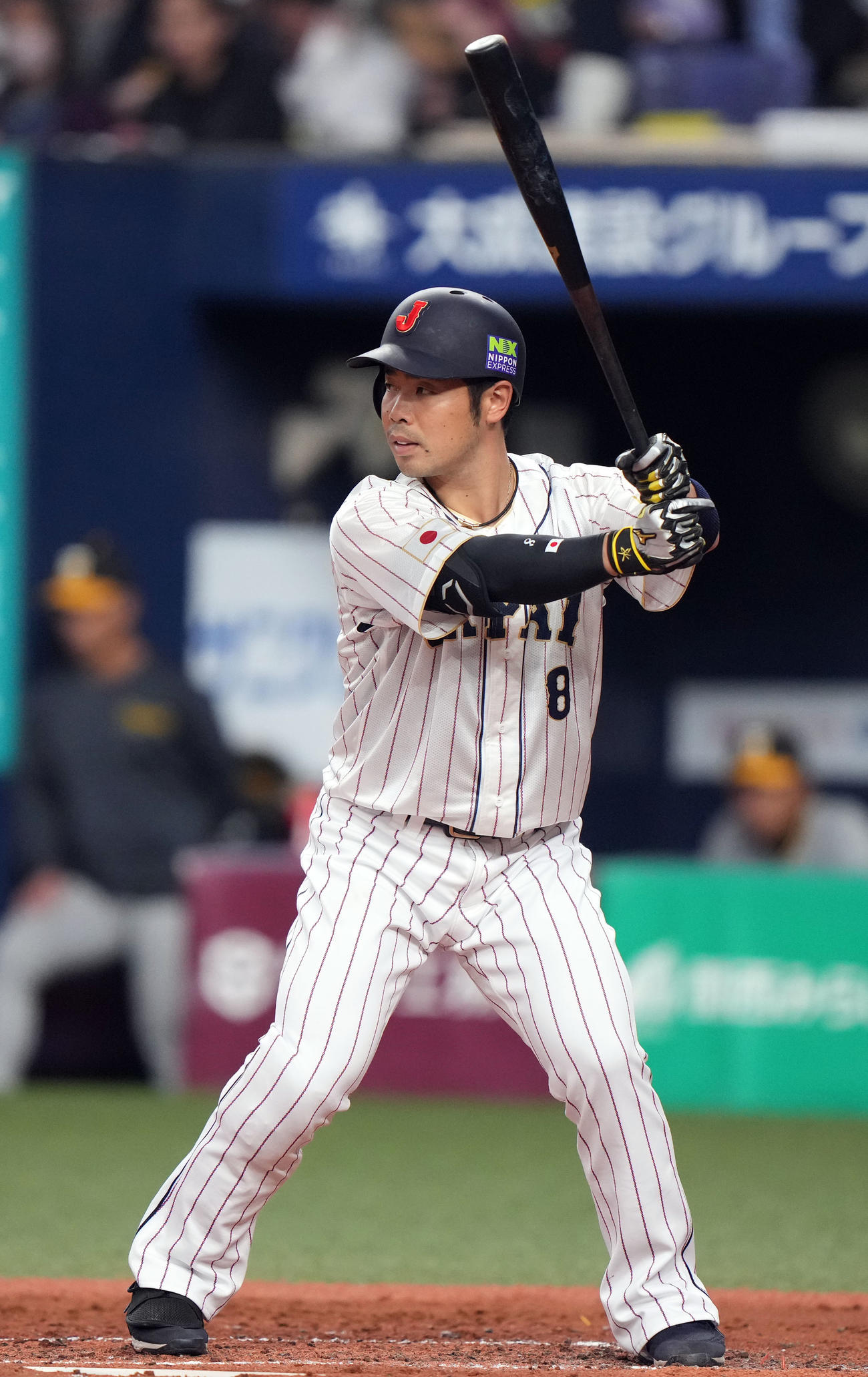 WBC強化試合　阪神対侍ジャパン　打席で構える近藤