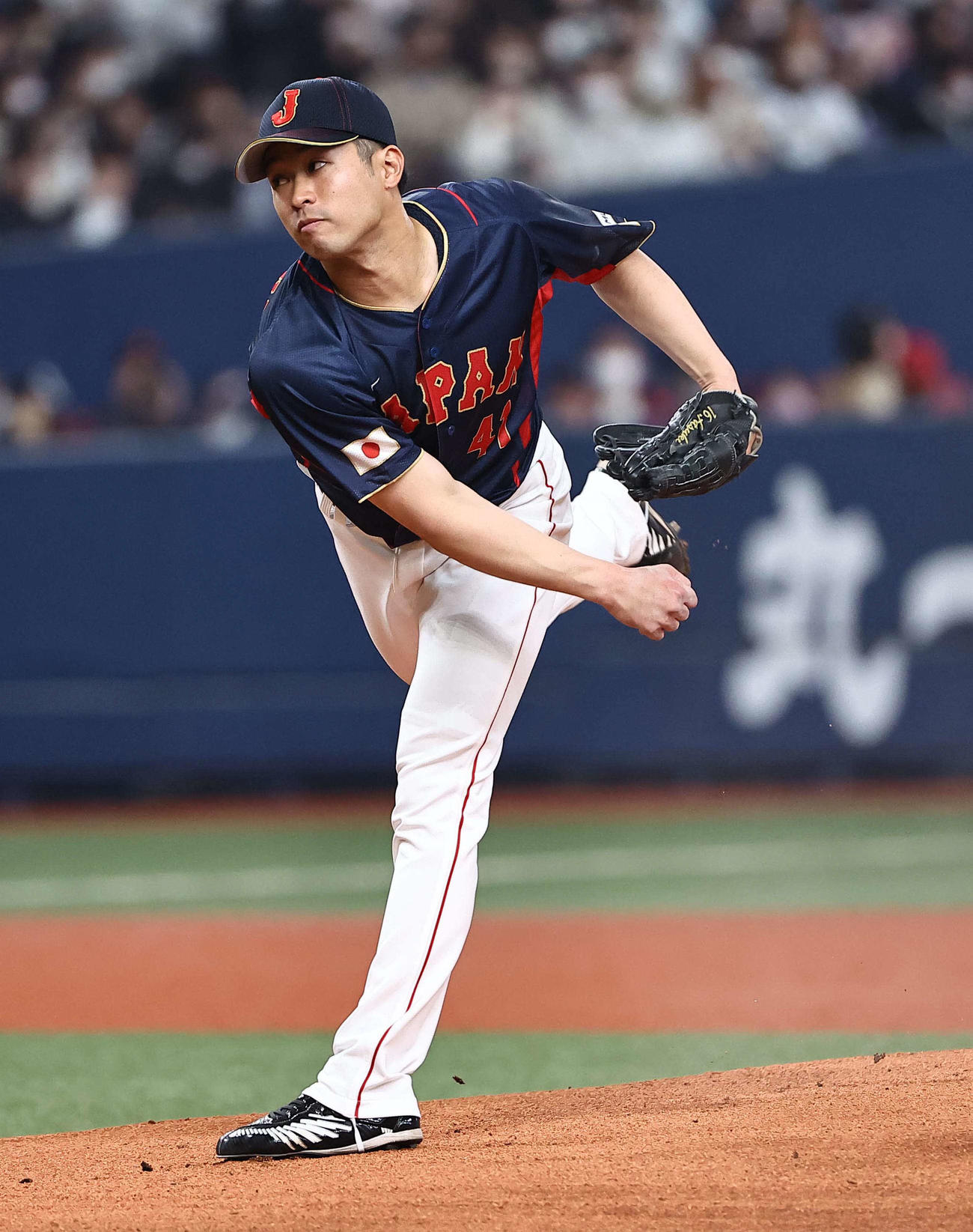 WBC強化試合　オリックス対侍ジャパン　侍ジャパン先発の種市（撮影・上田博志）