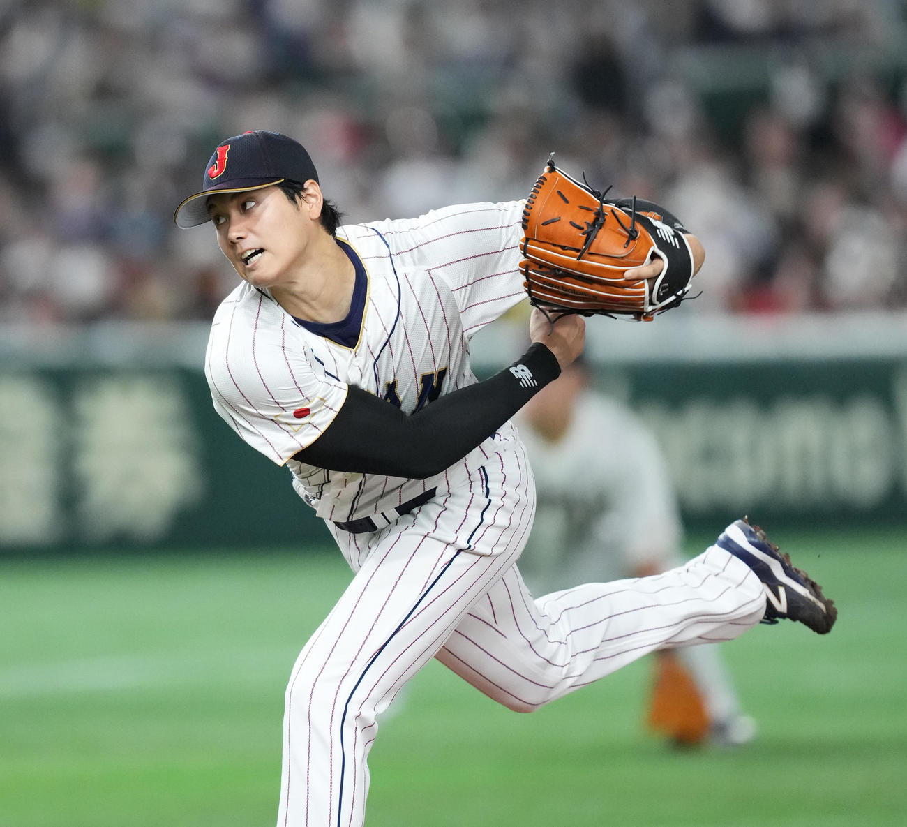 日本対中国　日本先発の大谷（撮影・菅敏）