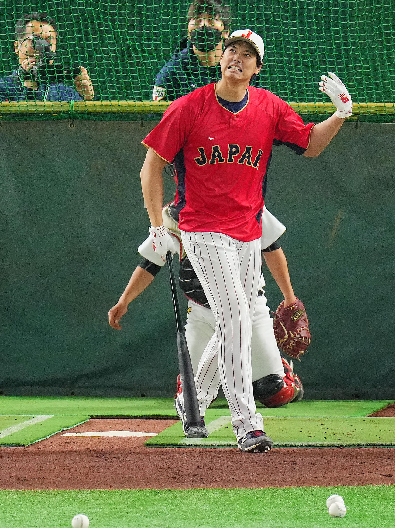 日本対韓国　試合前のフリー打撃で快音を響かせる大谷（撮影・垰建太）