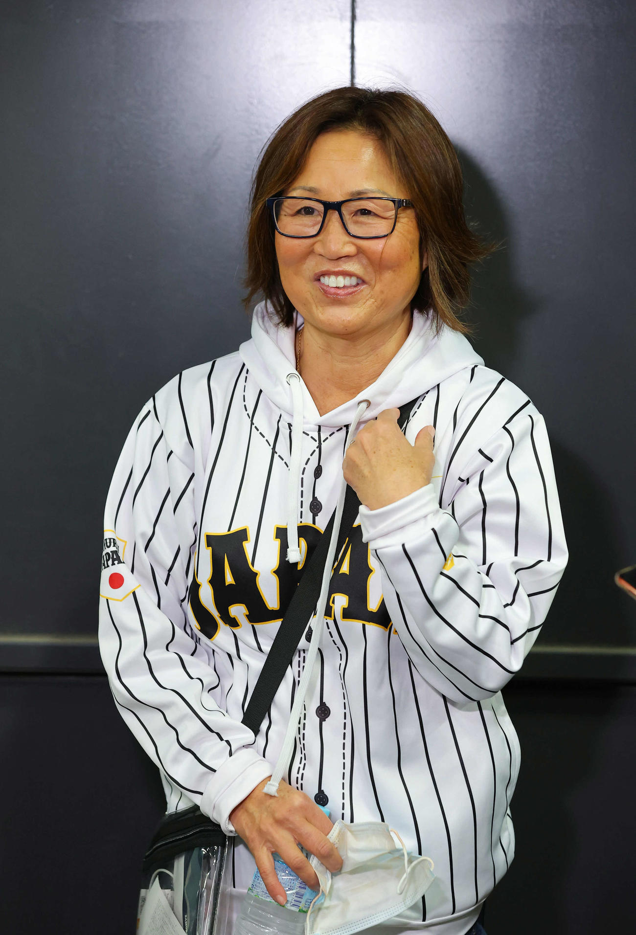 東京ドームを訪れるヌートバーの母久美子さん（2023年3月9日撮影）