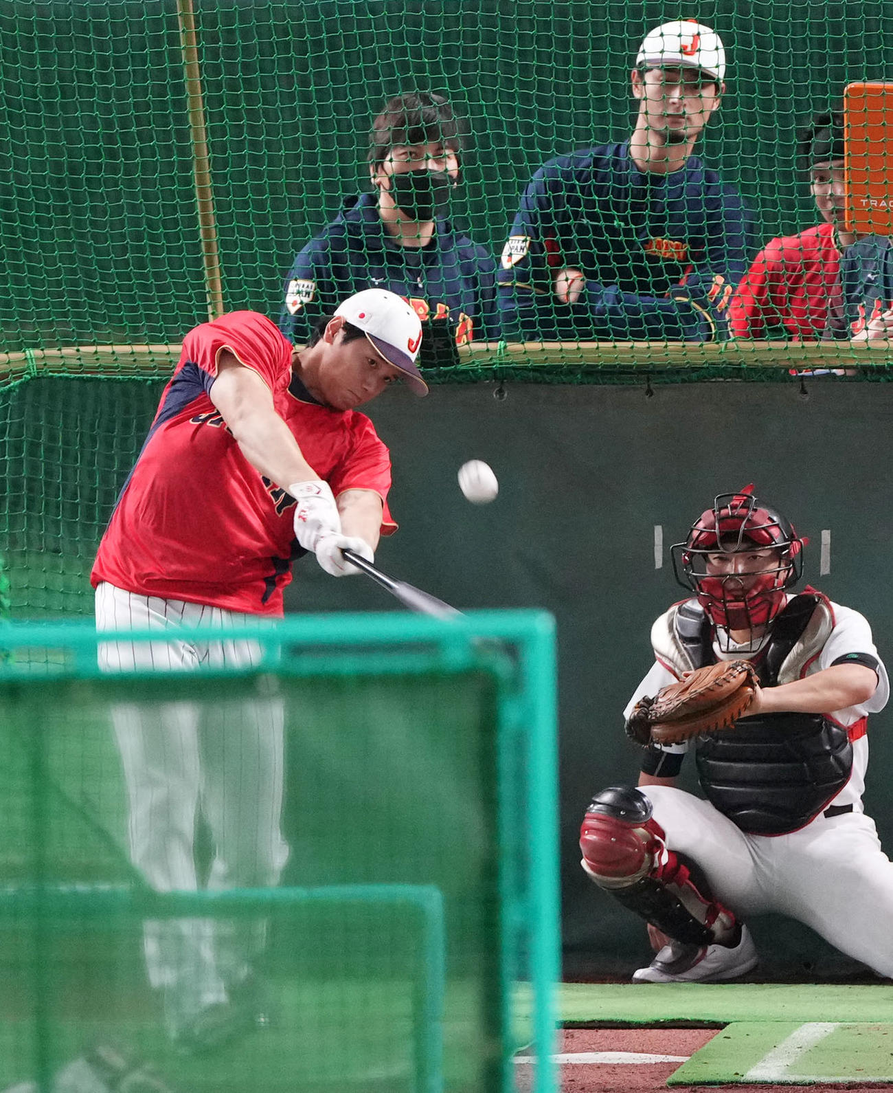 WBC東京プールB組　日本対チェコ　フリー打撃で快音を響かせる大谷（撮影・横山健太）