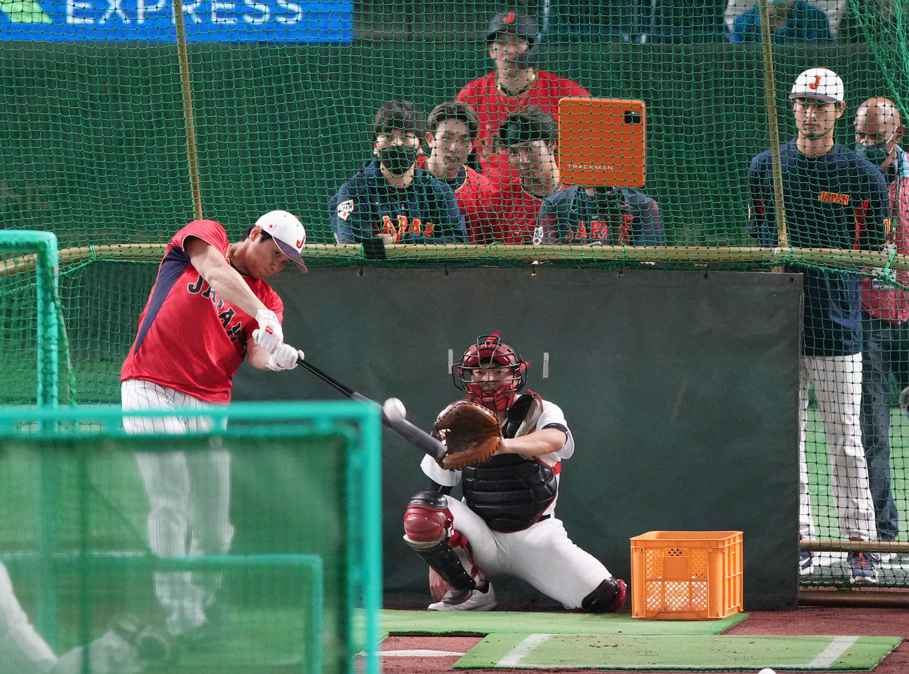 WBC東京プールB組　日本対チェコ　フリー打撃で快音を響かせる大谷（撮影・横山健太）