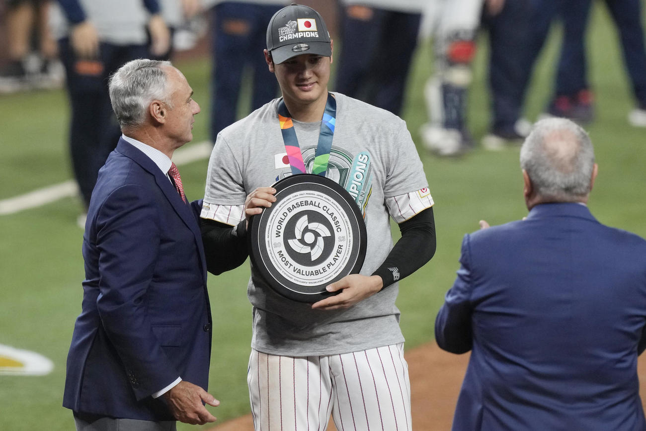 大会MVPに選ばれた大谷翔平（AP）