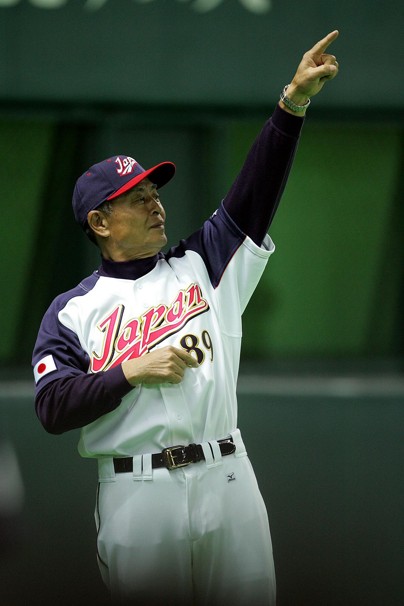 WBC日本代表監督時代の王貞治氏（2006年2月24日撮影）