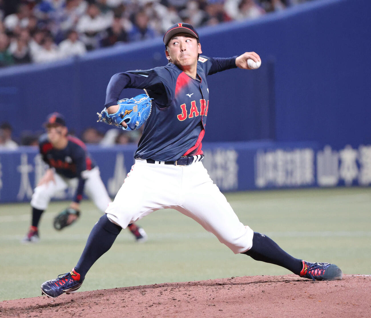 中日対日本　侍ジャパン2番手の隅田（撮影・西尾就之）