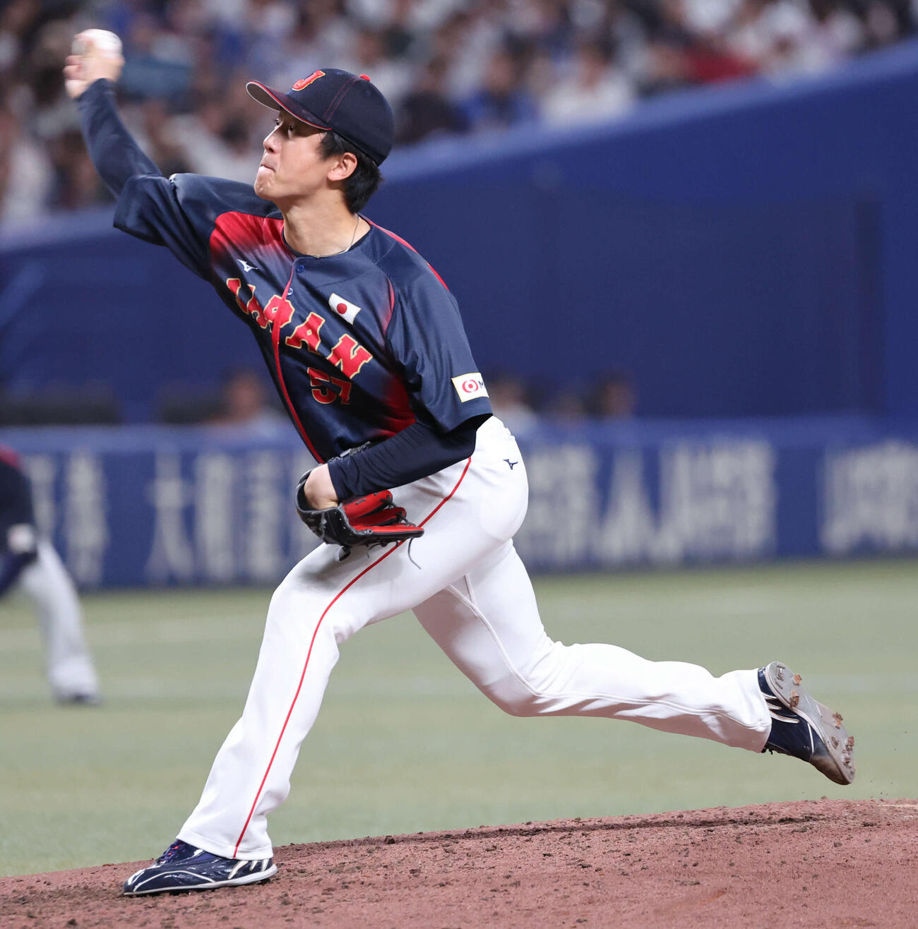 中日対日本侍ジャパン3番手の北山（撮影・西尾就之）