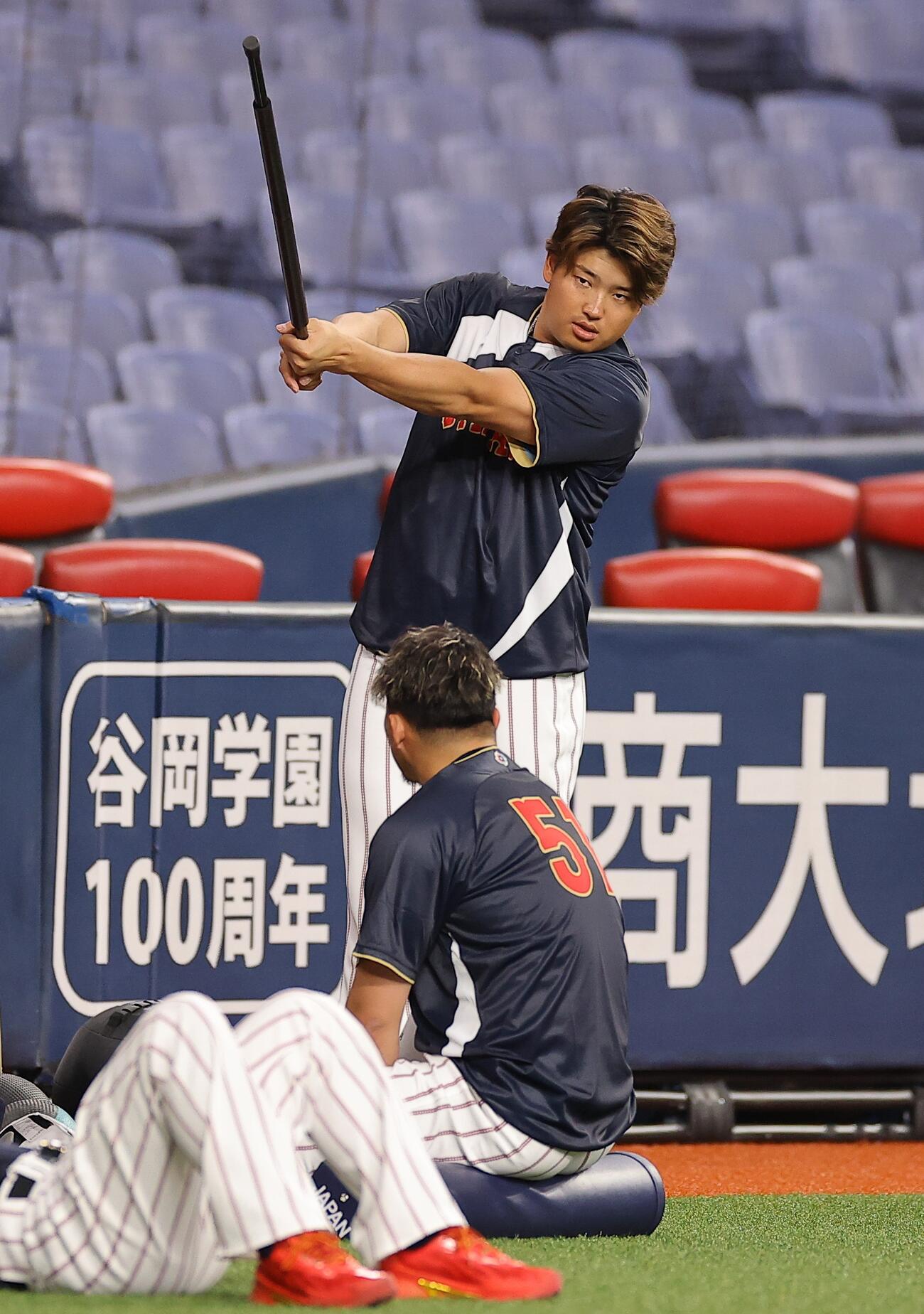 日本代表に合流した村上（撮影・上田博志）＝2026年3月1日、京セラドーム大阪