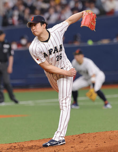 オリックス対日本　日本2番手の種市（撮影・上田博志）