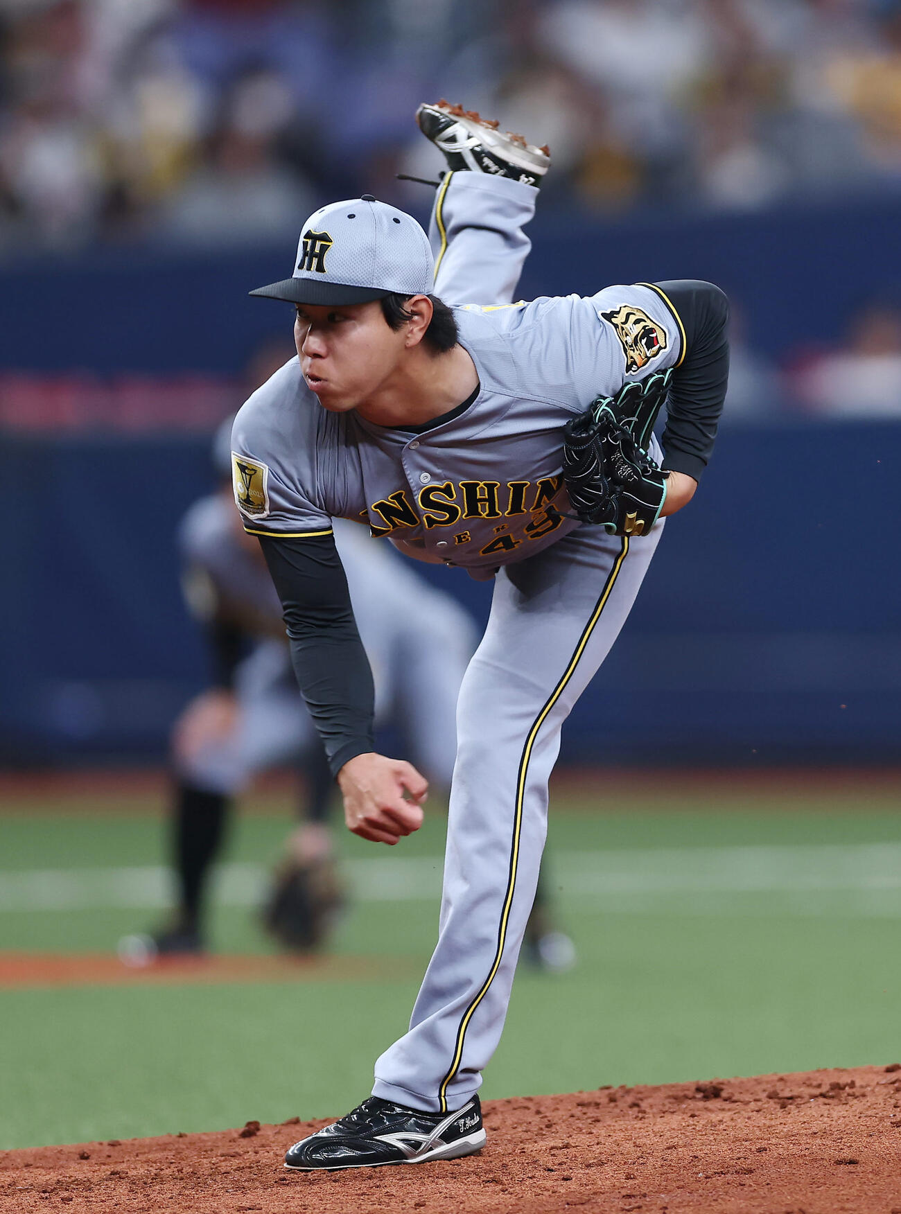 阪神対韓国　阪神4番手の工藤（撮影・前田充）