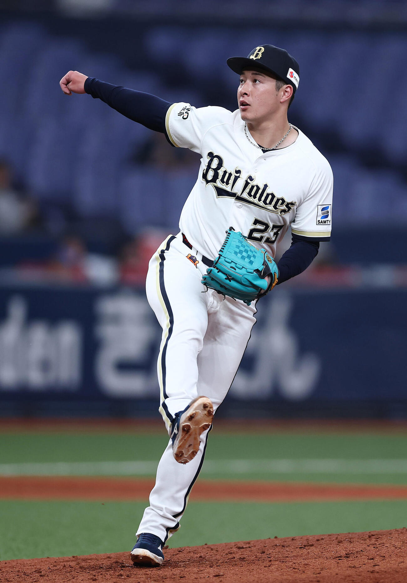 オリックス対韓国　オリックス6番手の吉田（撮影・前田充）