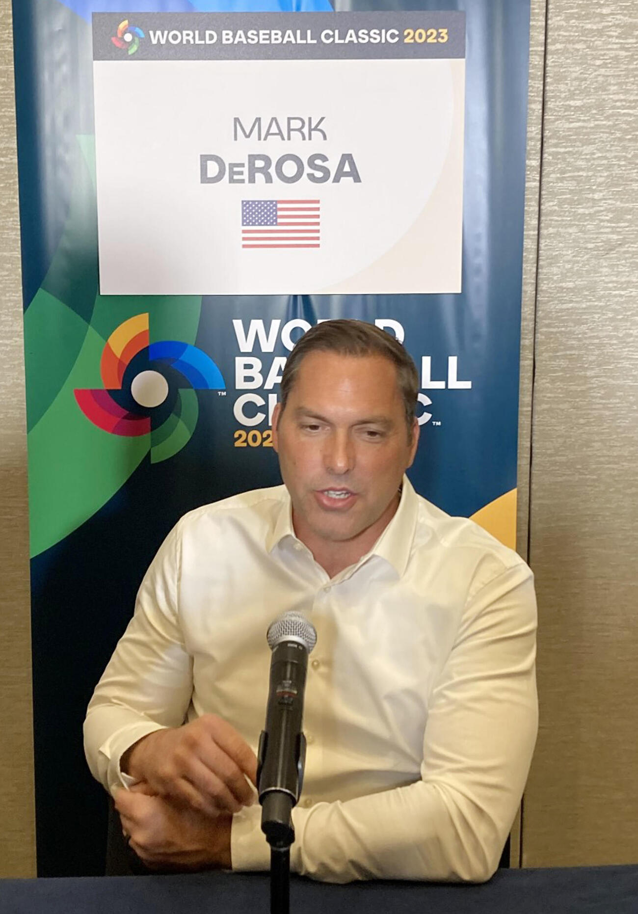 WBCの米国代表で監督を務めるマーク・デローサ氏（2022年撮影）