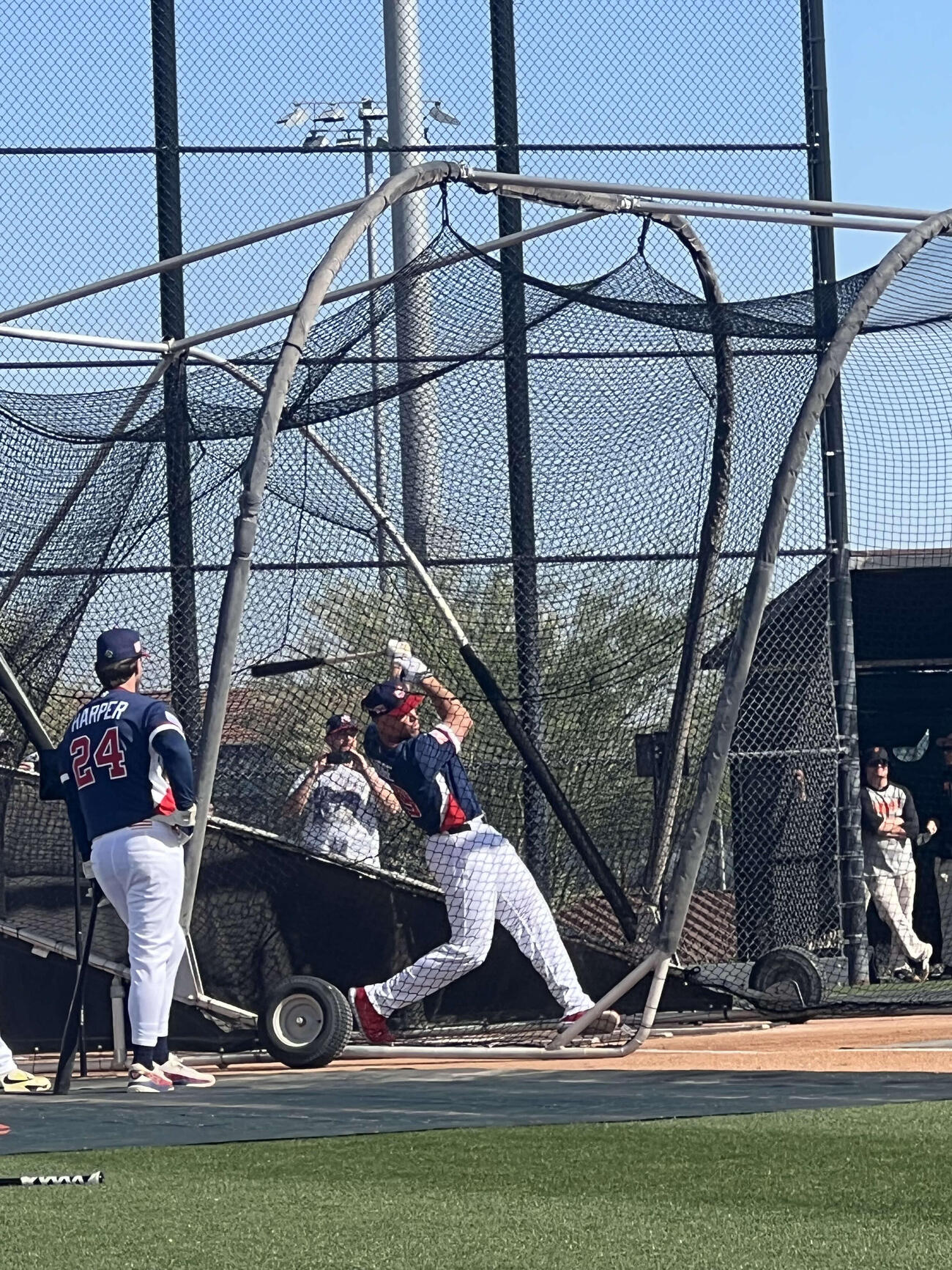 主将ジャッジが豪快な打撃を披露