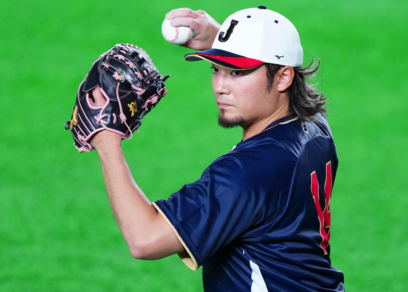 練習に臨む伊藤（撮影・垰建太）