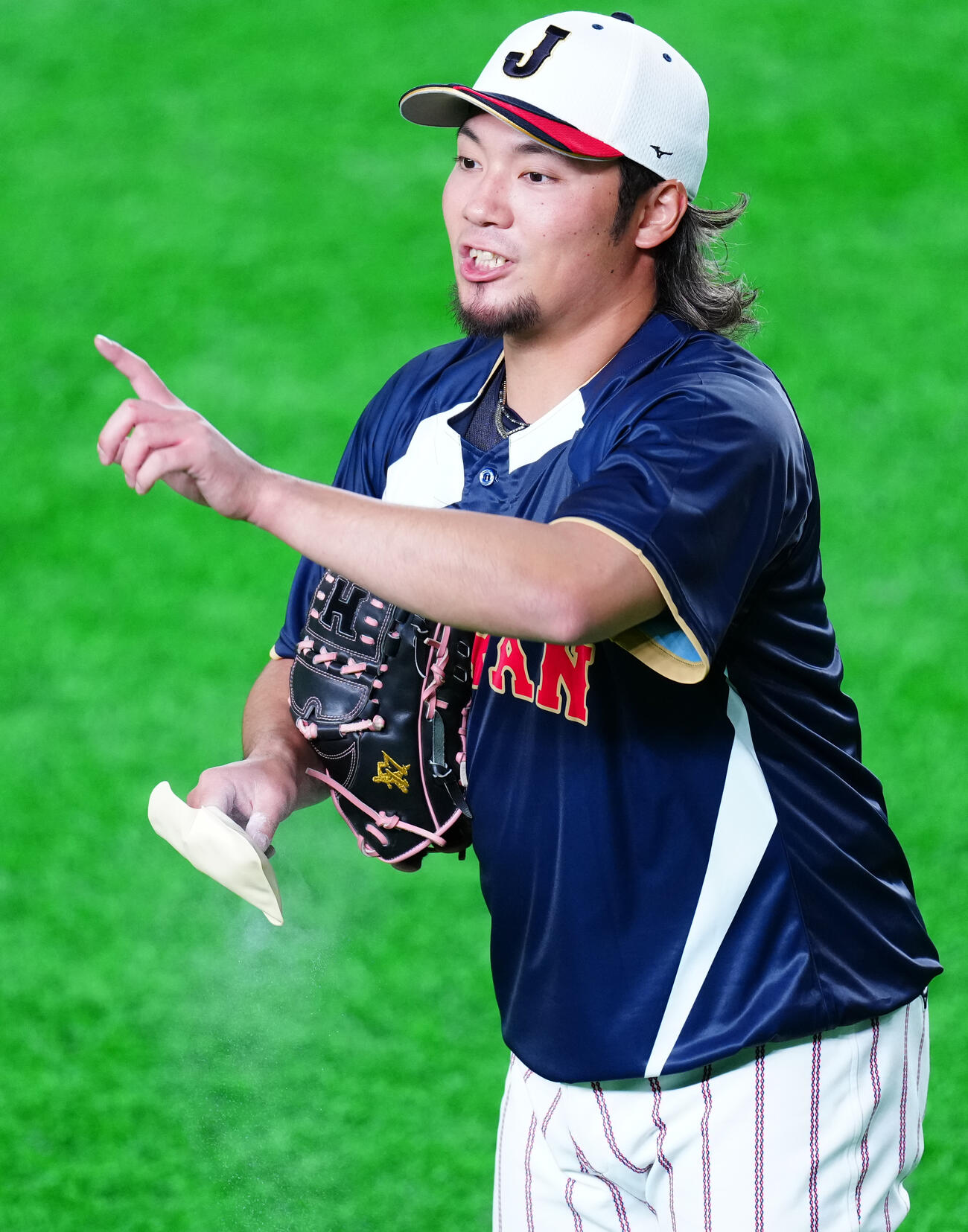 練習に臨む伊藤（撮影・垰建太）