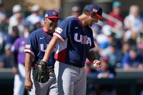 WBC】米国代表カーショーが登板 1被弾も2死奪って交代「僕にもう保険