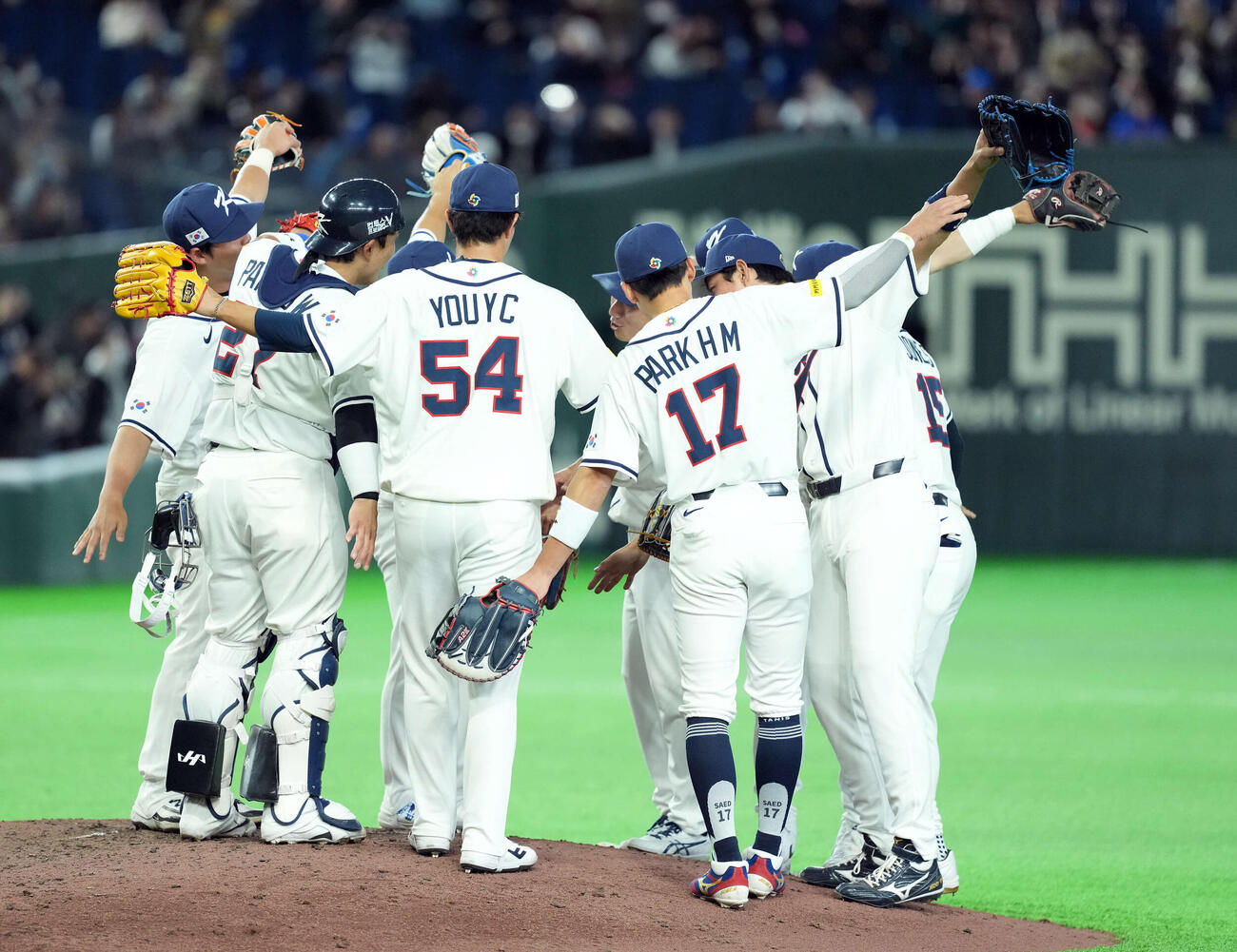 韓国対チェコ　チェコに快勝した韓国（撮影・たえ見朱実）