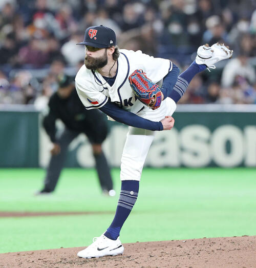 チェコ対オーストラリア　チェコ2番手のサトリア（撮影・宮地輝）