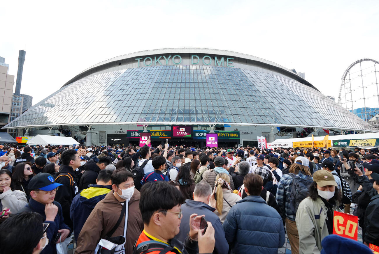 WBC1次ラウンドC組、台湾－日本戦が行われる東京ドーム（撮影・江口和貴）