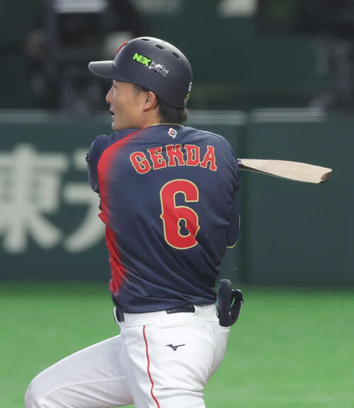 WBC】打でも“たまらん”！源田壮亮が6回までに猛打賞 第1打席死球