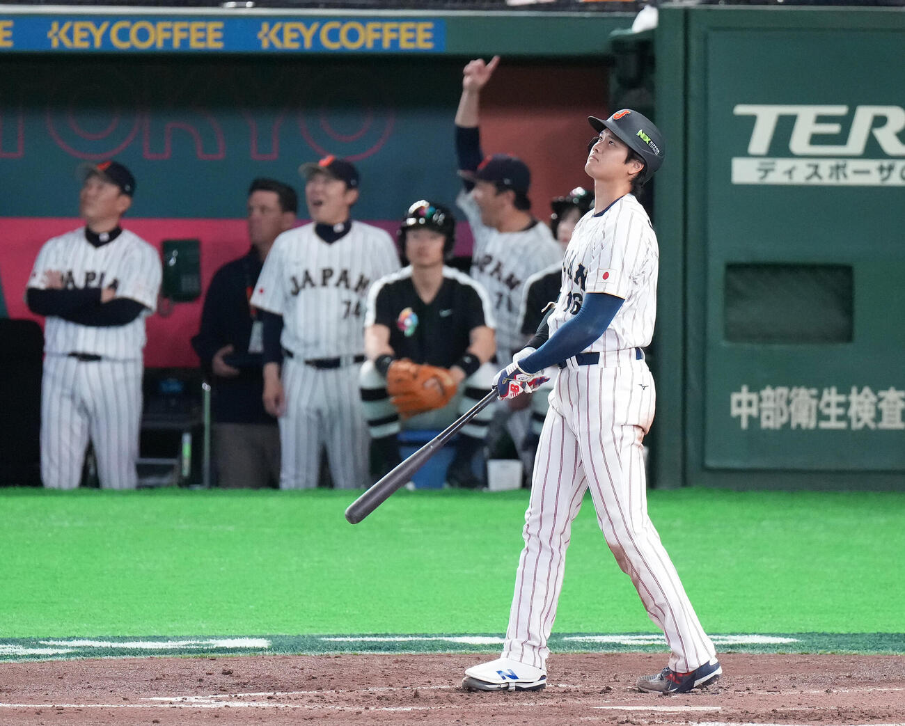 日本対韓国　3回裏日本1死、ソロ本塁打を放つ大谷（撮影・鈴木みどり）