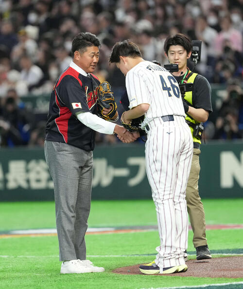 WBC】レジェンド松坂大輔氏「天覧試合で始球式 忘れられない瞬間」見事