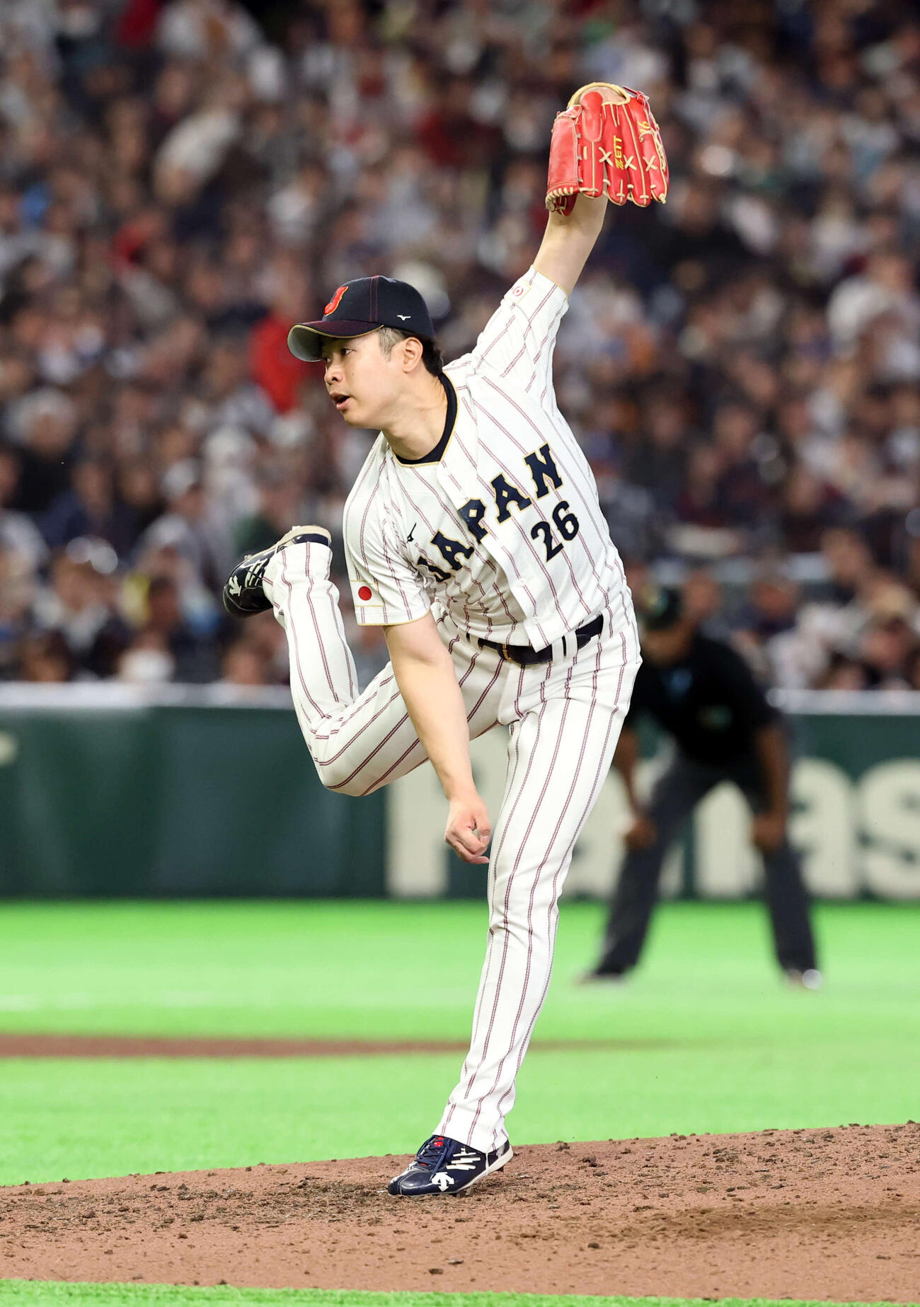 3月8日のオーストラリア戦で8回表の攻撃を抑えた種市