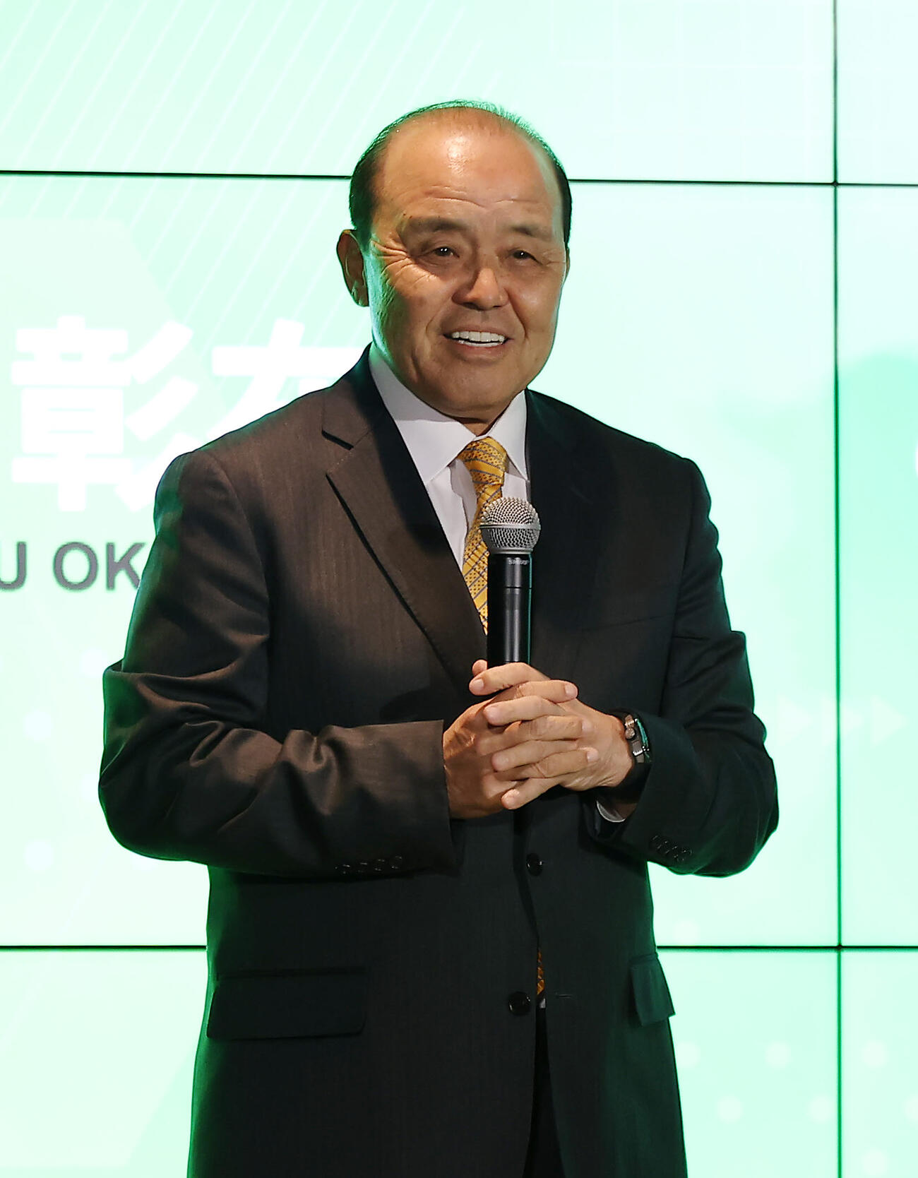 トークイベントに登場した岡田彰布氏（2026年3月6日撮影）