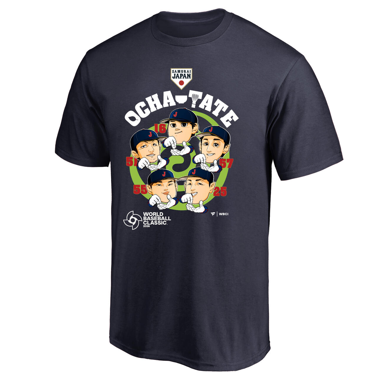 WBCオフィシャルストアを展開しているファナティクスより侍ジャパン「お茶たてポーズ」をあしらったTシャツが発売