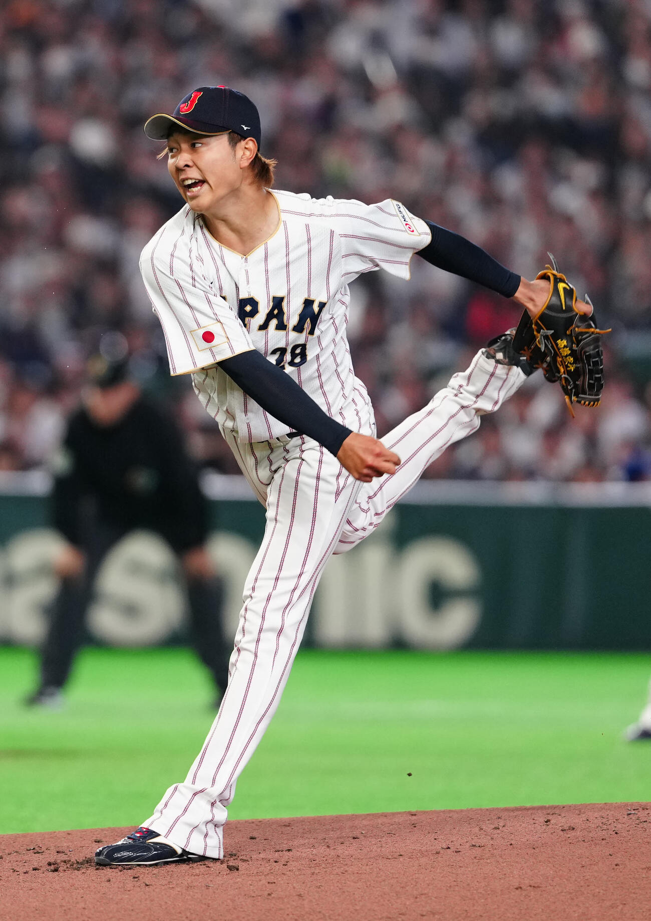 日本対チェコ　日本代表先発の高橋宏（撮影・江口和貴）