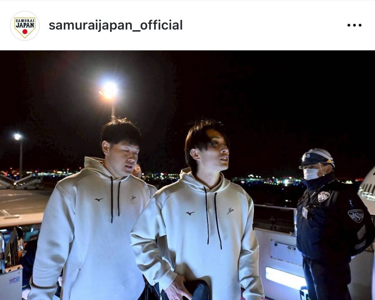 侍ジャパン公式インスタグラムから