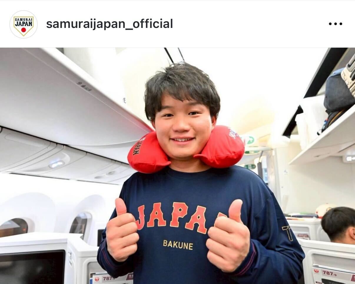 侍ジャパン公式インスタグラムから