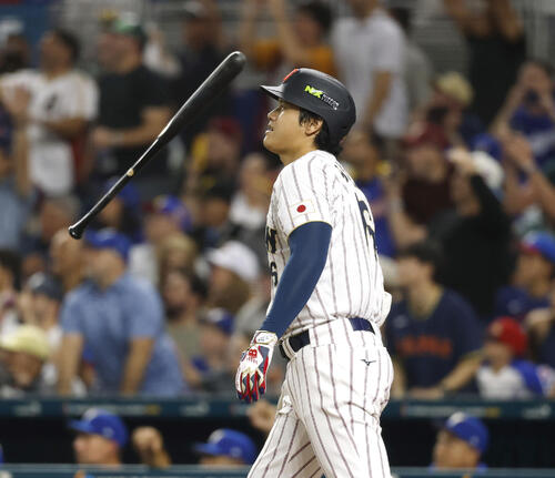 WBC】大谷翔平、初回同点弾！ ベネズエラ戦で今大会3本目アーチ “天下