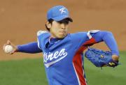 ベネズエラ戦に先発した韓国・尹（共同）