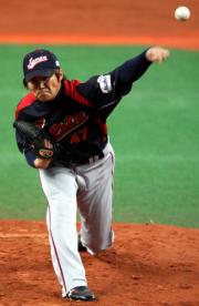 【日本－豪州】２番手で登板した杉内（撮影・田崎高広）