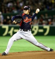 【日本－巨人】日本代表先発の杉内（撮影・加藤哉）