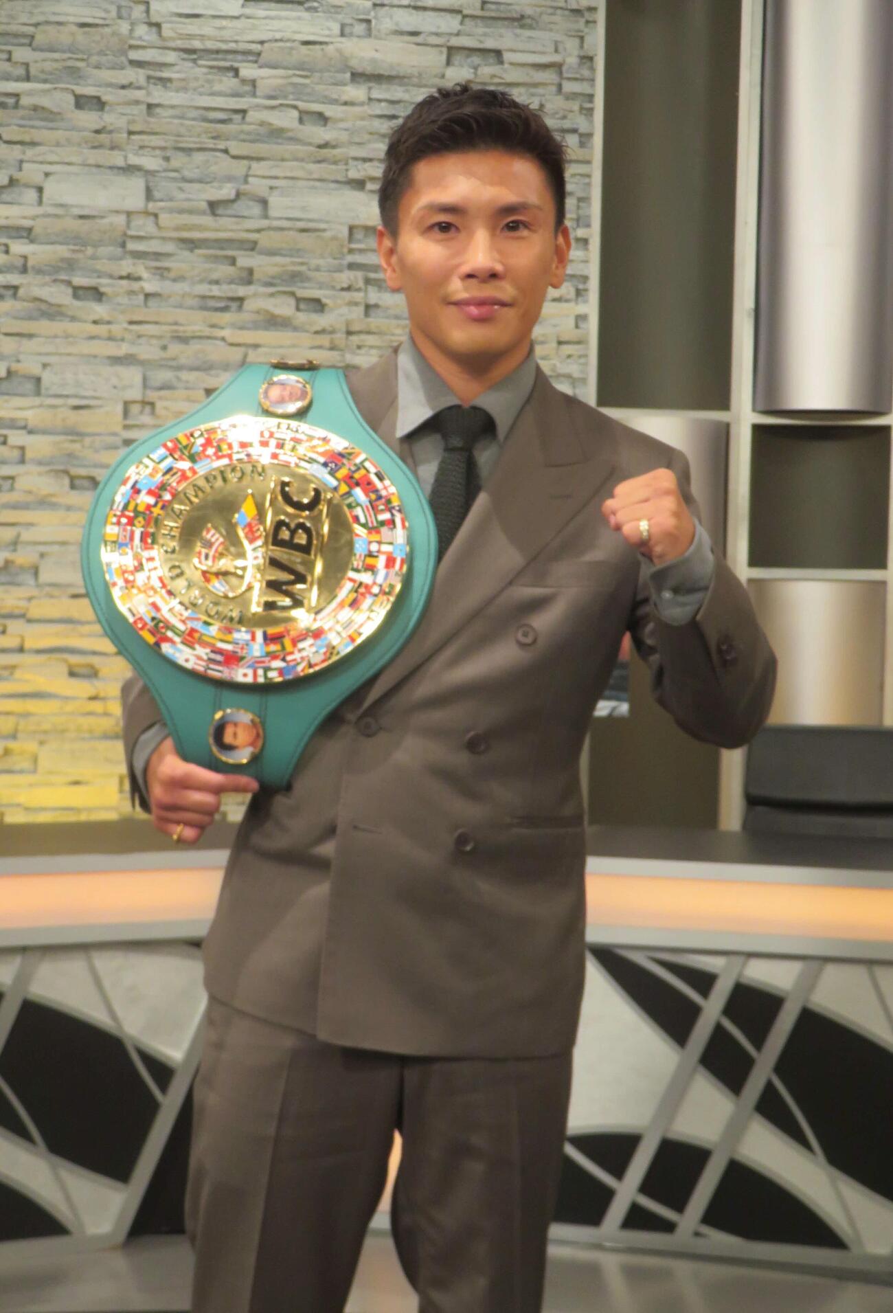WOWOWエキサイトマッチSPの収録に参加したWBC世界ライトフライ級王者岩田翔吉
