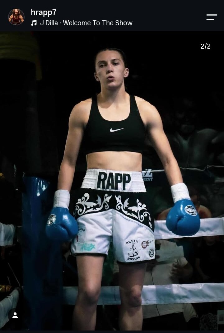事故死したWBC女子世界フェザー級10位のハンナ・ラップさん（ラップさん公式インスタグラムから）