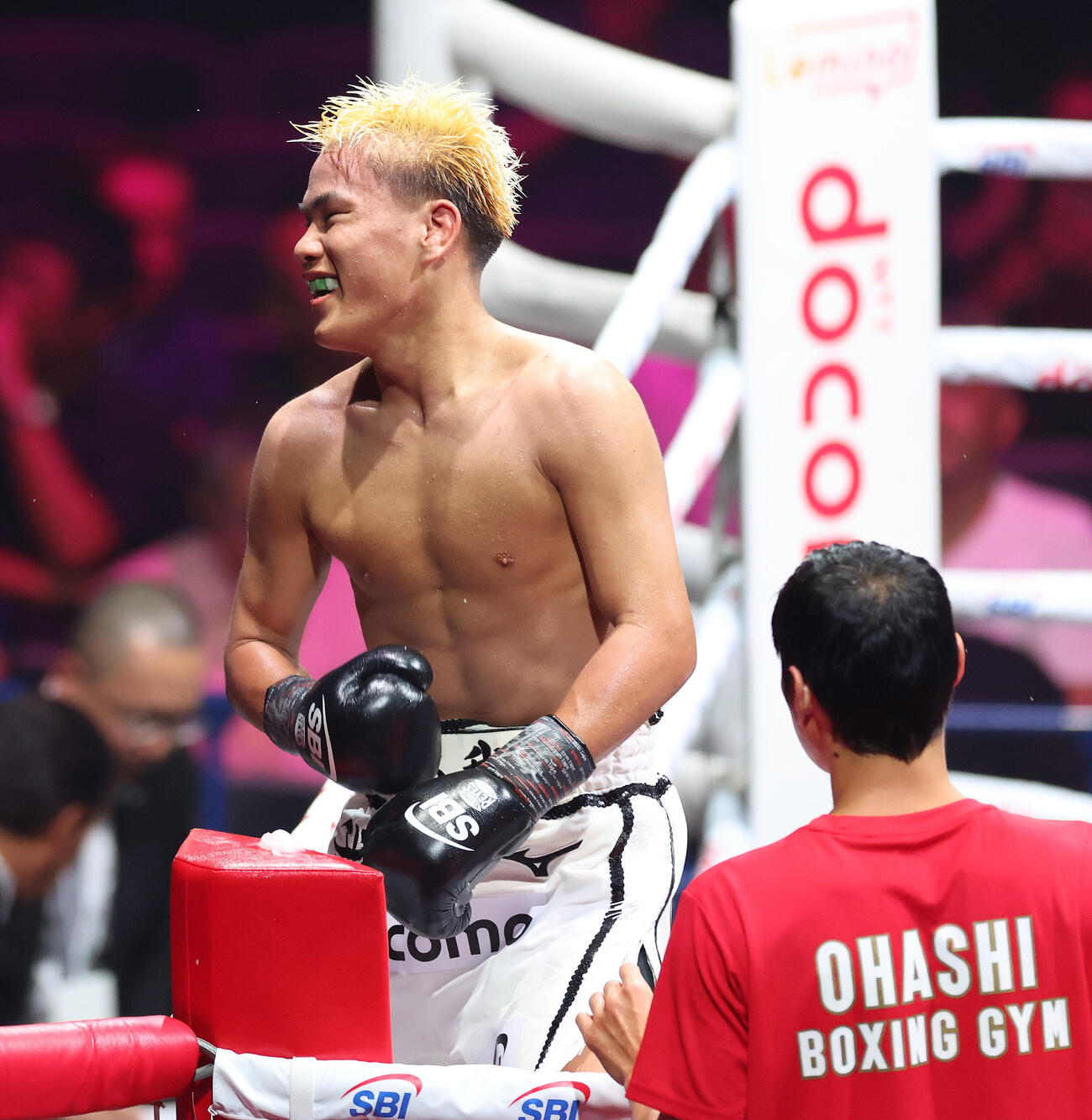 5回、ジュフェル・サリナにTKO勝利する藤木勇我（撮影・河田真司）