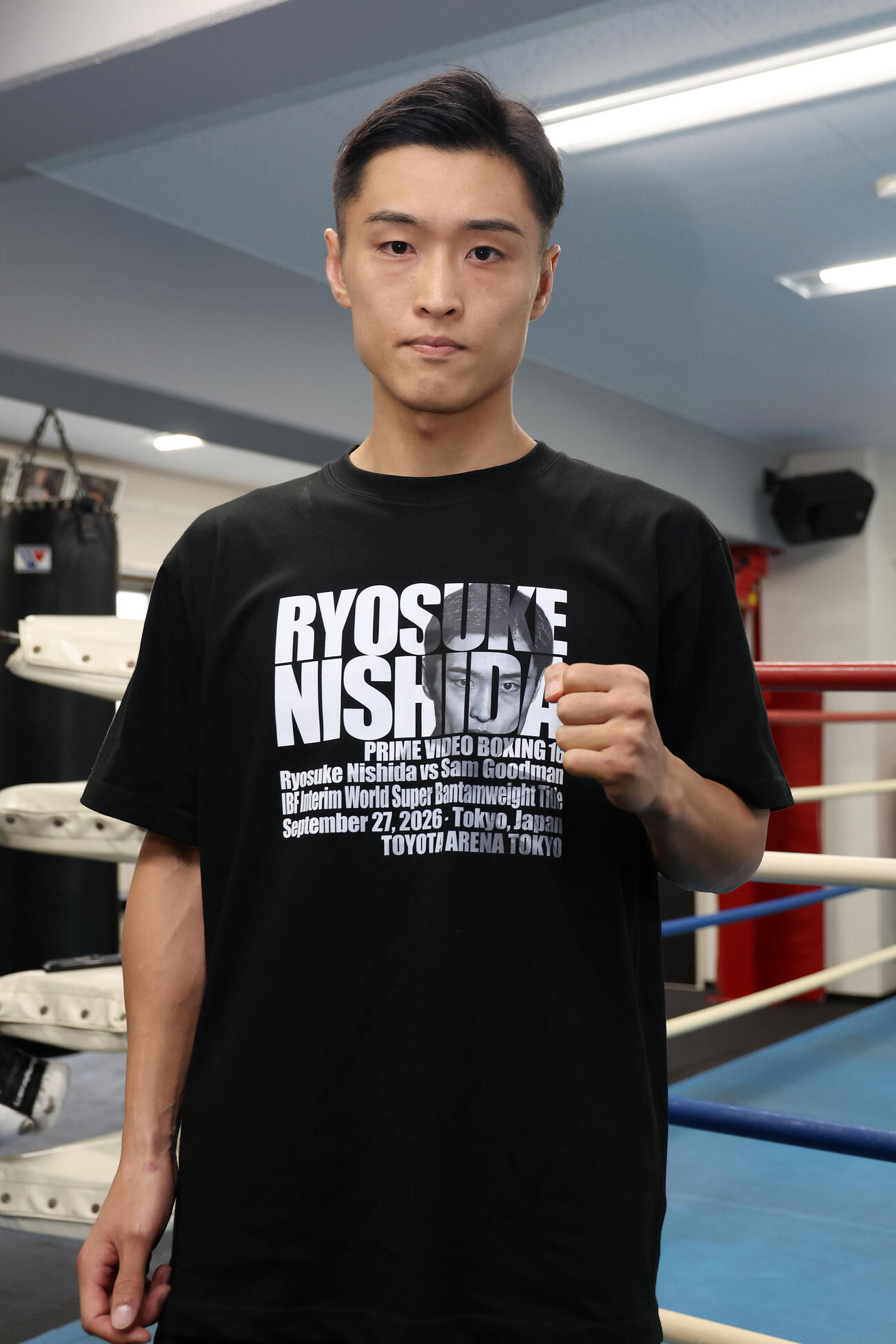 練習を公開した西田凌佑（撮影・前田充）