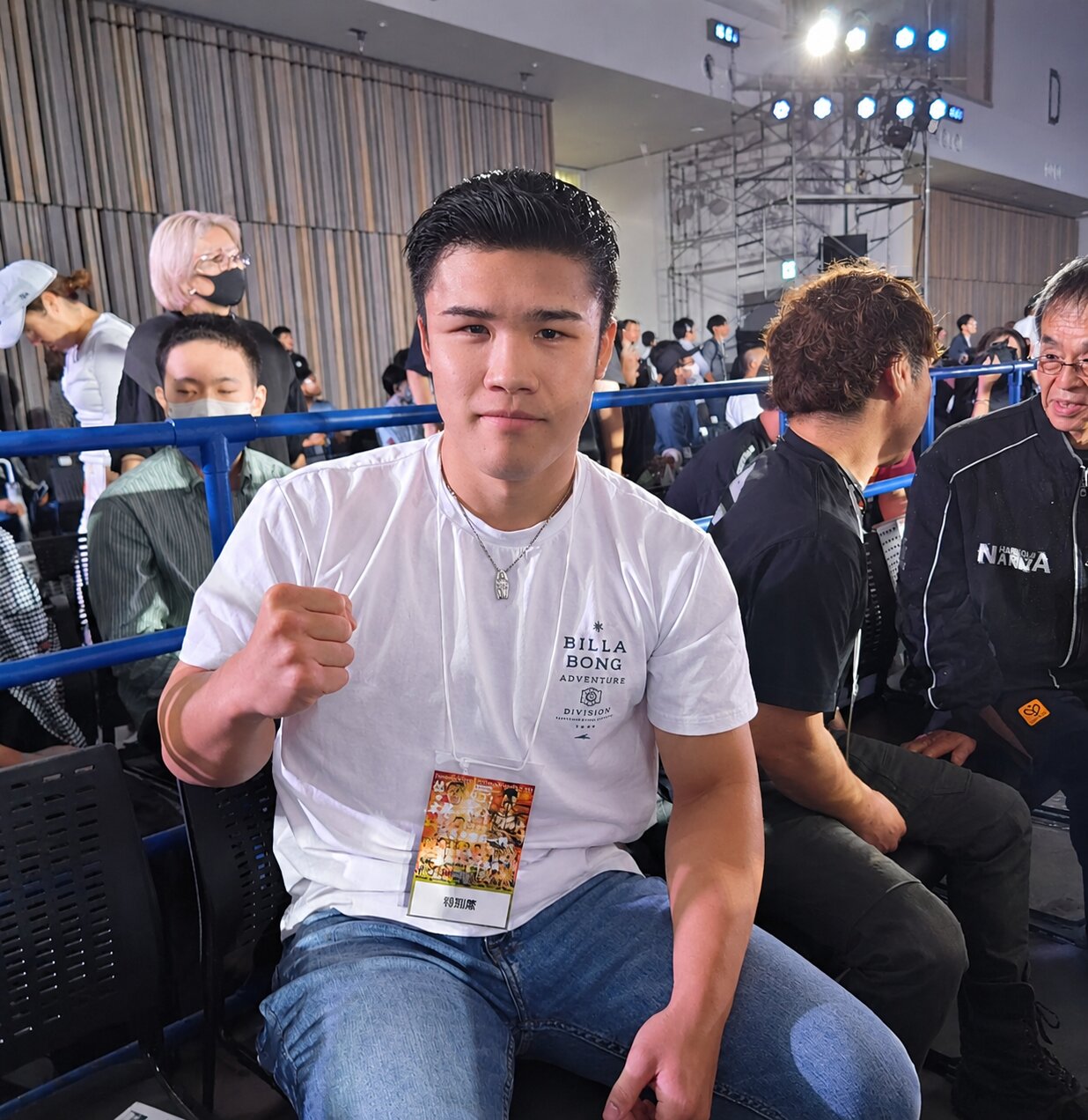 東洋太平洋、WBOアジア・パシフィック、日本ウエルター級王座統一戦を視察した前東洋太平洋同級王者田中空
