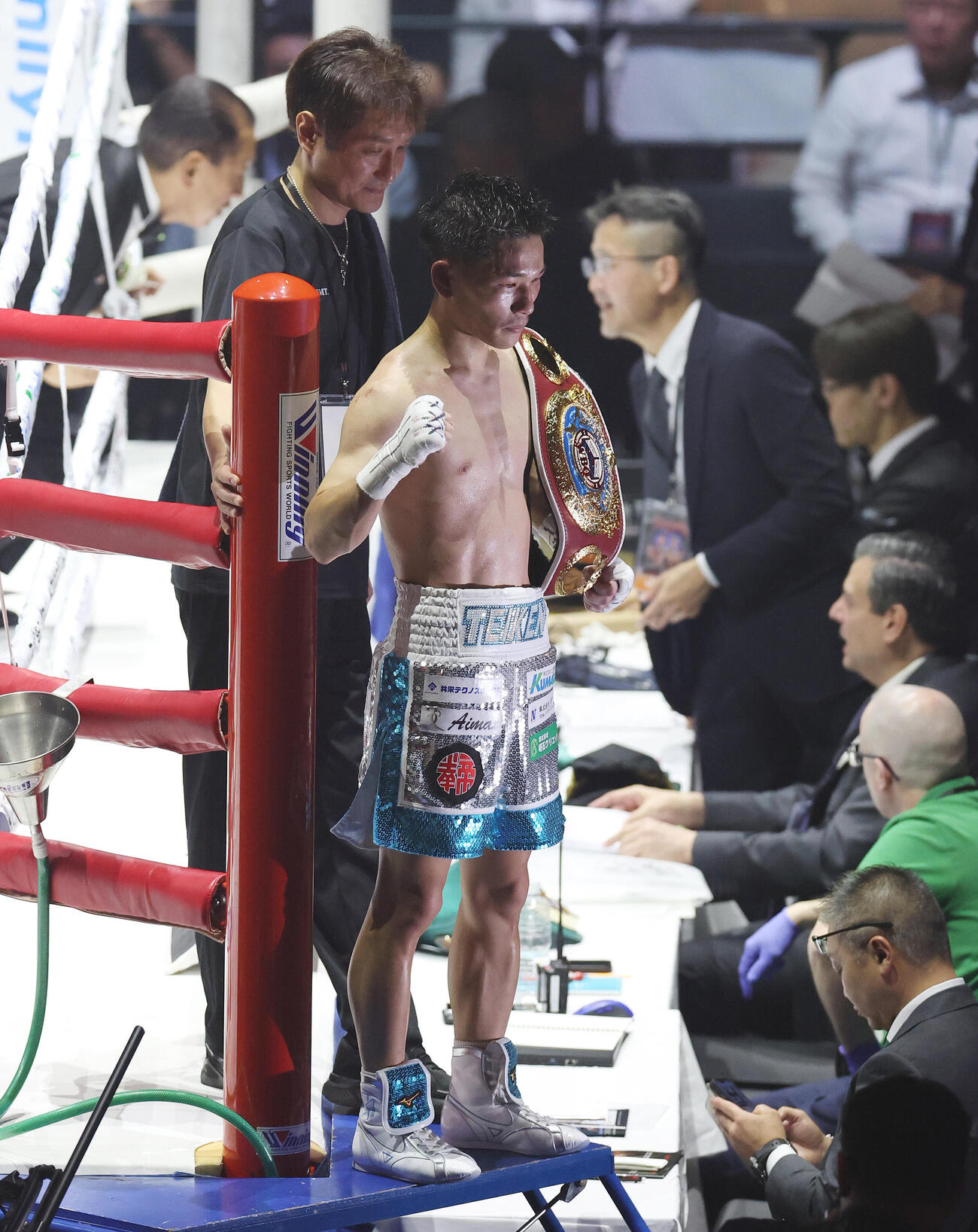 ラッセル・アコスタに判定勝ちした松本流星（撮影・宮地輝）