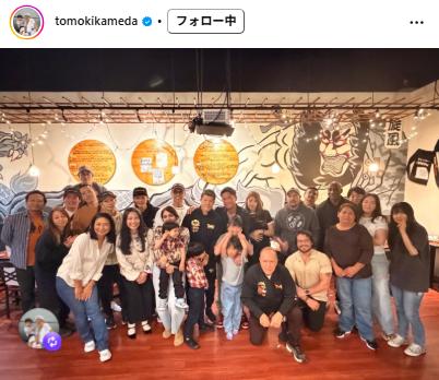 亀田和毅のインスタグラムから