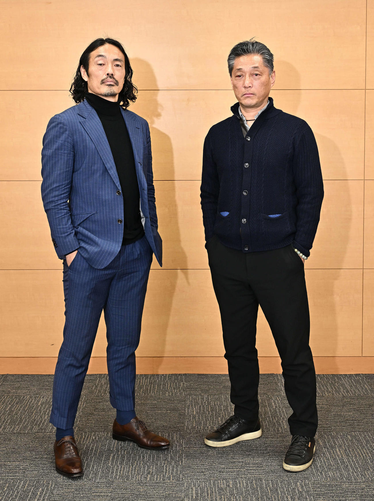 対談した安彦考真（左）とYSCC横浜吉野次郎理事長（撮影・滝沢徹郎）