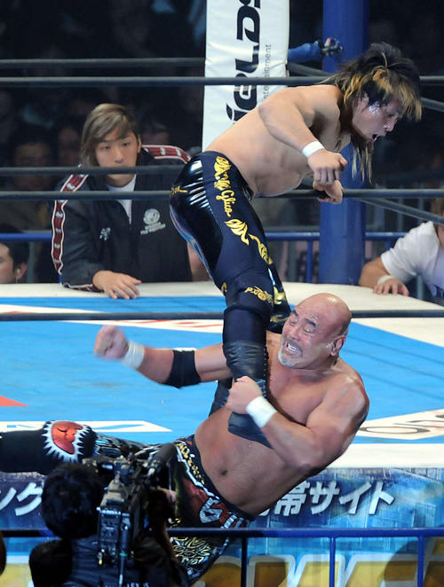 09年、師匠の武藤敬司戦