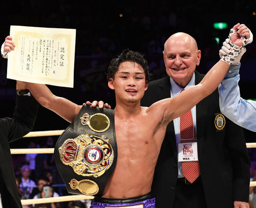 WBA世界ライトフライ級タイトルマッチ　京口紘人は久田哲也を判定で下し2度目の防衛に成功（2019年10月1日撮影）